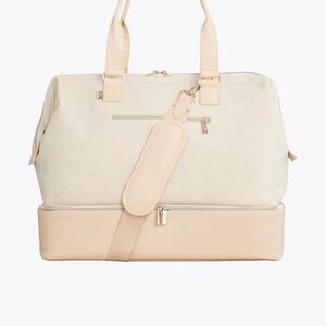 BÉIS WEEKENDER: Stylish Beige Tote Bag with Shoulder Strap